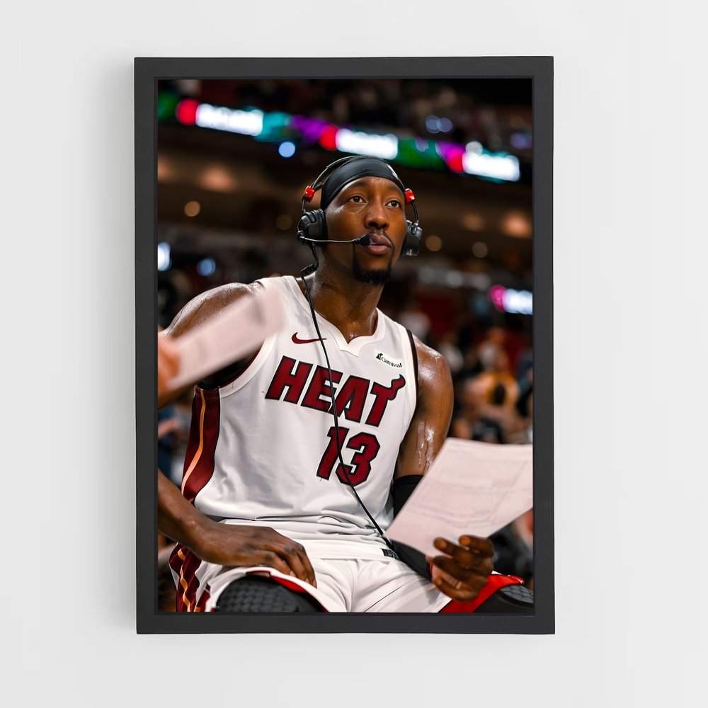 Poster Microphone et Rêves – affiche Basketball (vue 2)